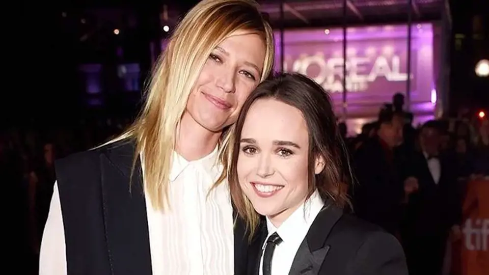 Ellen Page se svou partnerkou.
