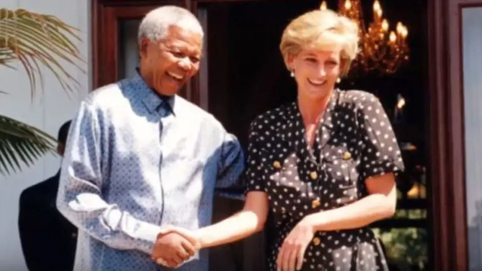 Nelson Mandela a lady Diana