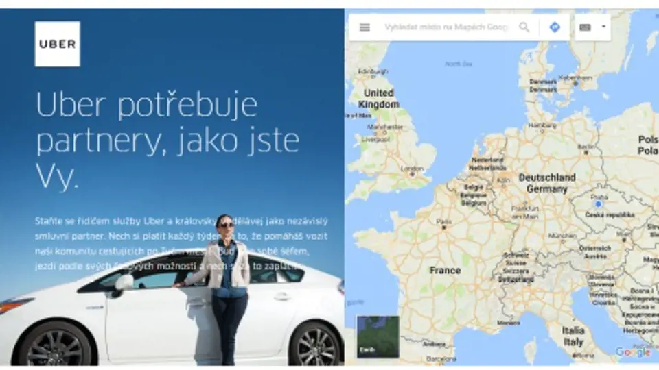 Google se dohodl na využívání svých map s firmou Uber