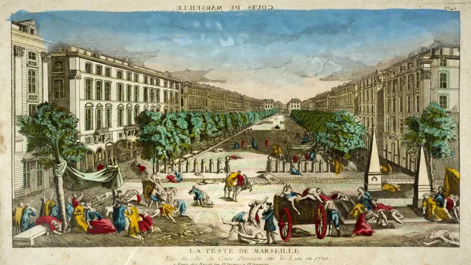 Poslední evropská morová epidemie v Marseille, 1720