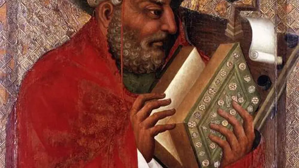 Svatý Jeroným v malbě Mistra Theodorika ze 14. století