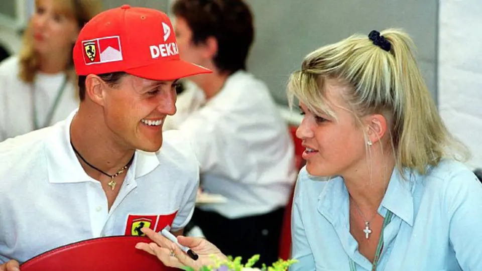 Michael Schumacher s ženou Corrinou