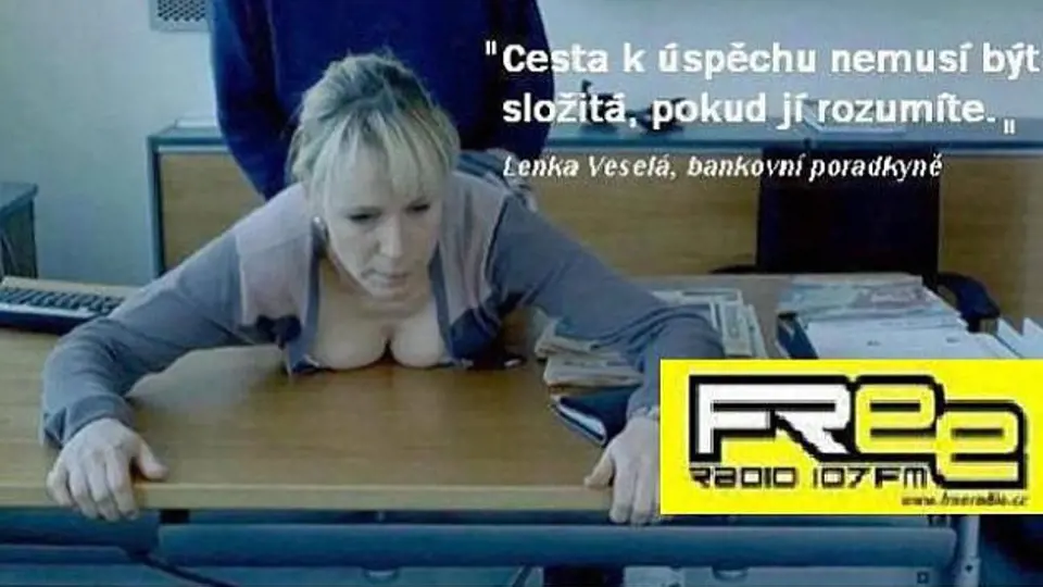 Údajná "reklama" Free Radia, která získala anticenu Sexistické prasátečko.