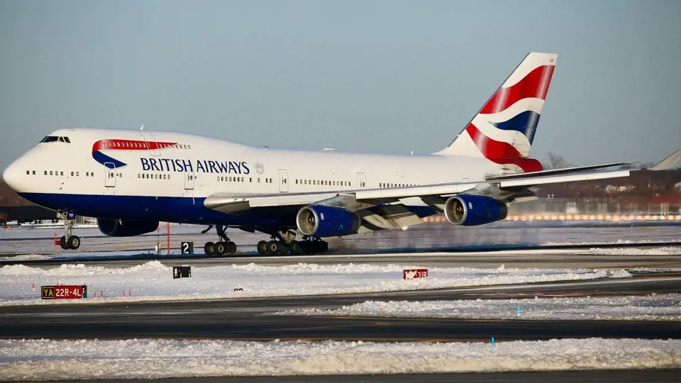 Boeing 747-400 British Airways na letišti JFK v New Yorku.