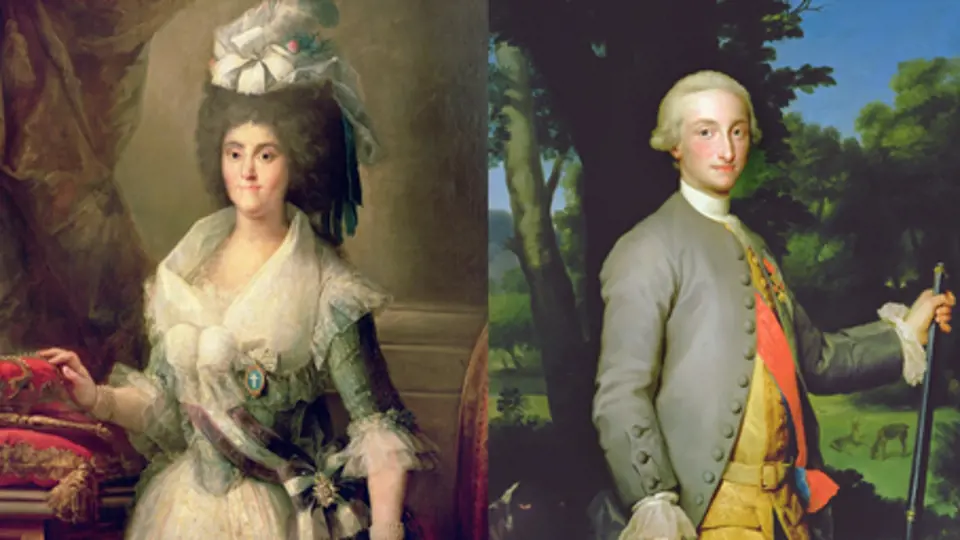 Marie Luisa Parmská a král Karel IV. Španělský