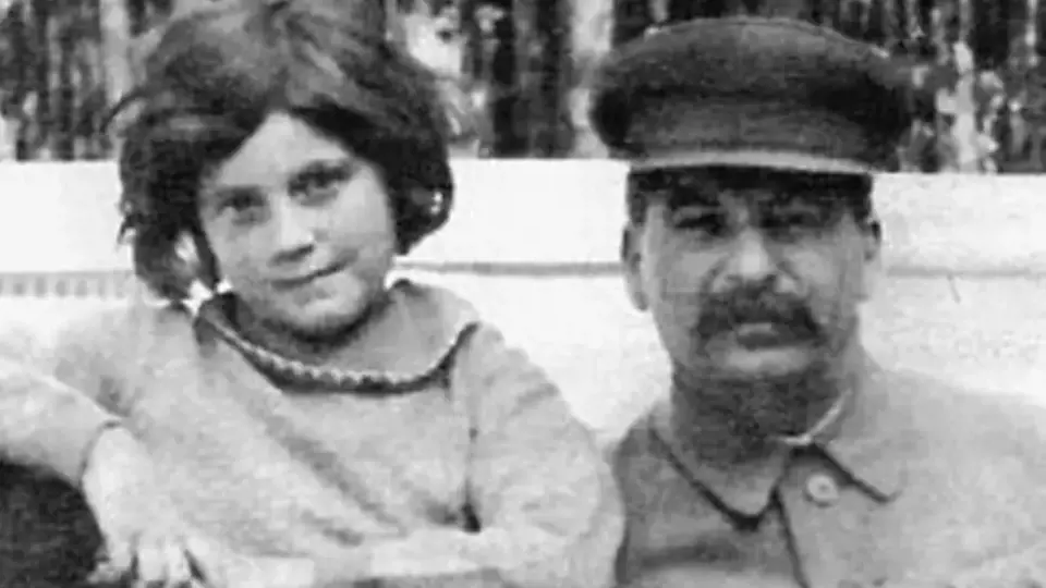 Stalin s dcerou Světlanou