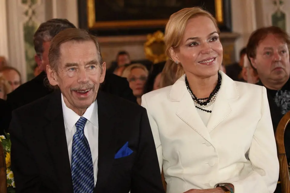 Václav Havel s manželkou