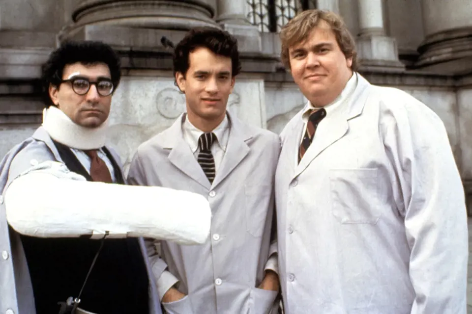 34 let: Zleva: Eugene Levy, Tom Hanks a John Candy v komedii Žbluňk! (1984)