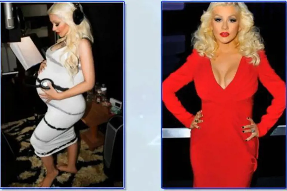 Christina Aguilera 3 měsíce po porodu