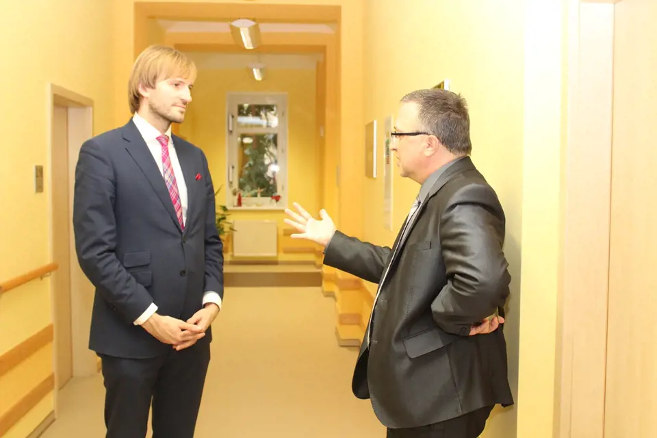 Ministr zdravotnictví v demisi Adam Vojtěch navštívil Hospic sv. Jana N. Neumanna v Prachaticích.