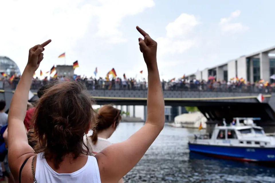 Berlíňané protestovali proti demonstraci AfD