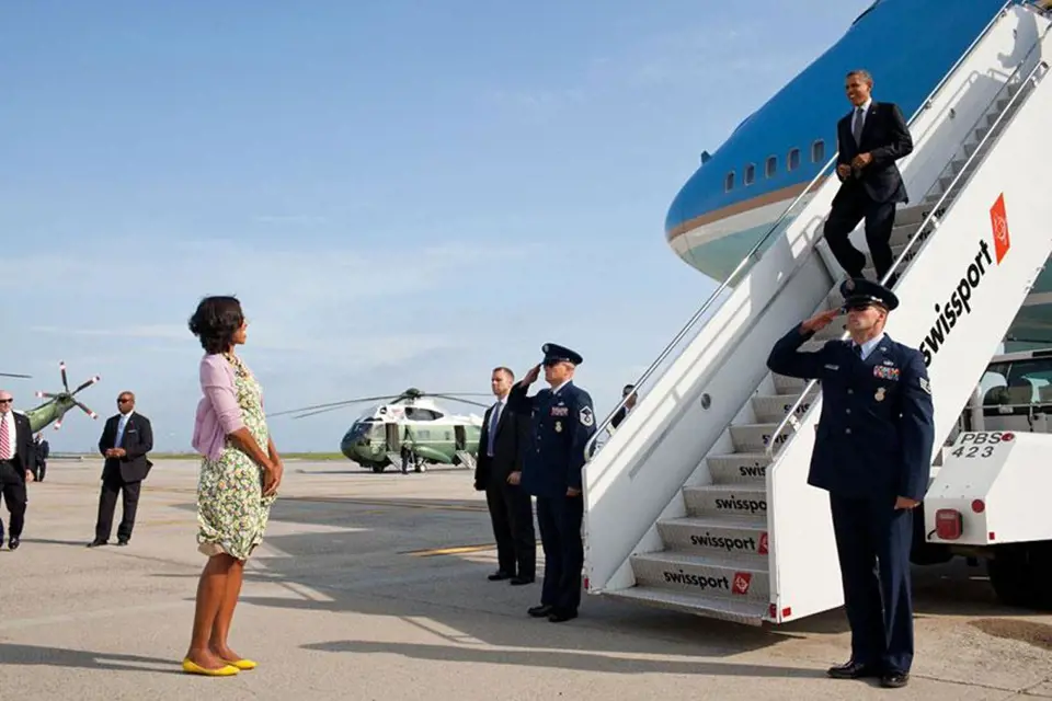 Michelle vítá svého muže, 2012