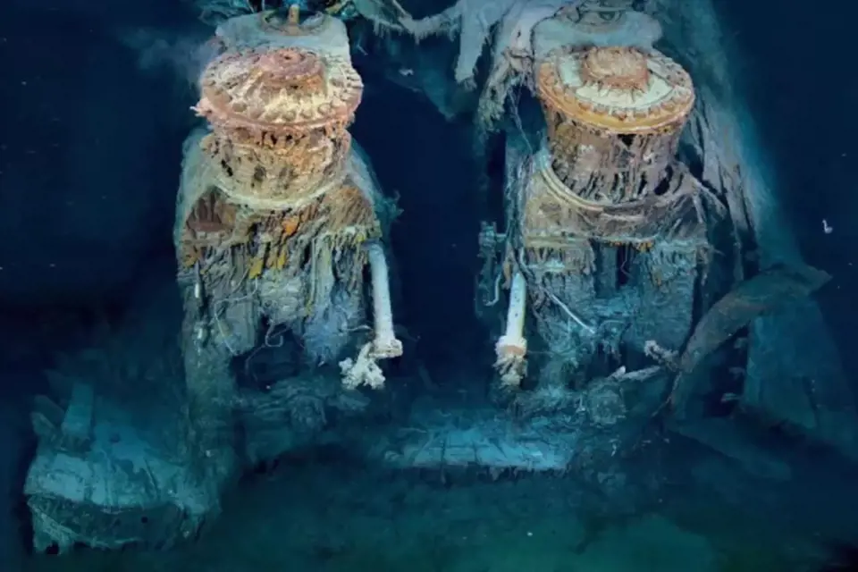 Motory Titanicu, které poháněly tuto gigantickou loď. 