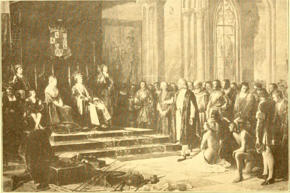 Kryštof Kolumbus u španělského dvora