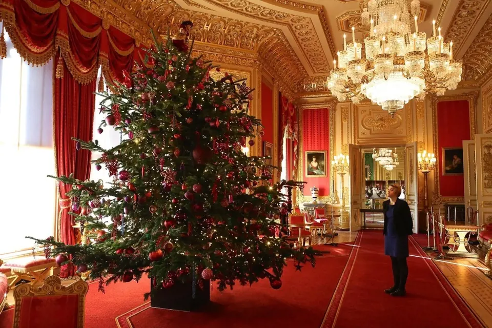 Vánočních stromků je v paláci hned několik