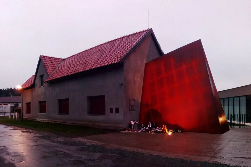 Rodný dům Jana Palacha, krátce po otevření památníku v lednu 2020