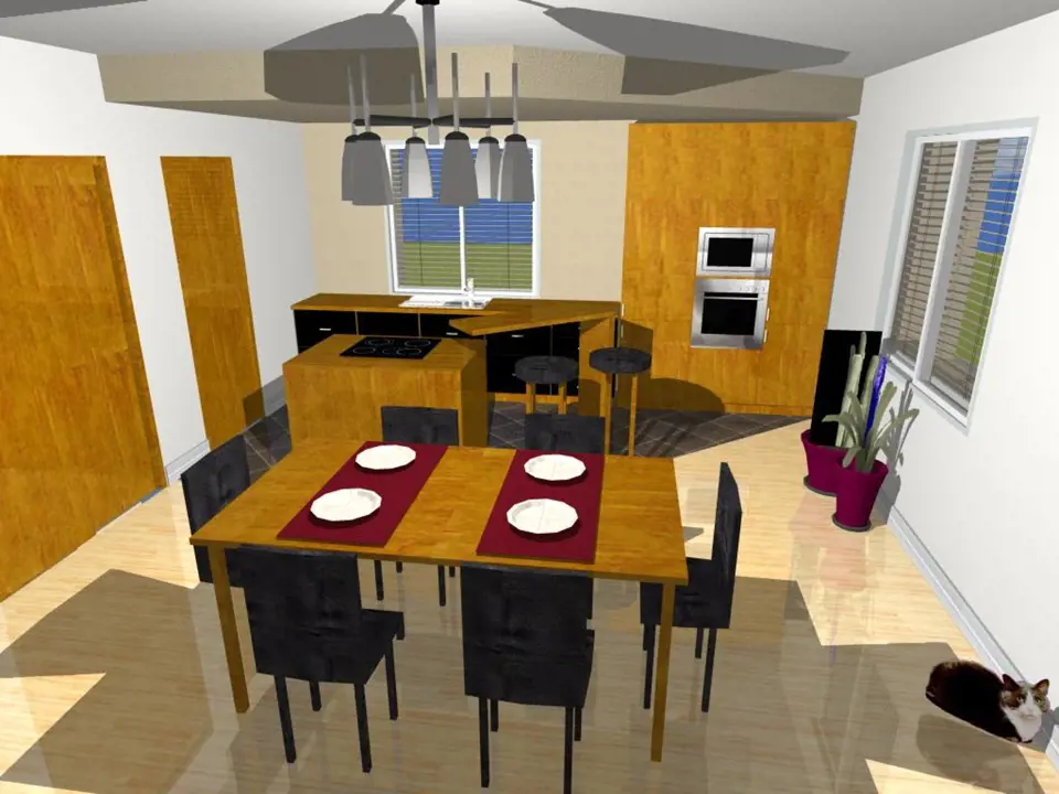 3D návrh - kuchyně 2