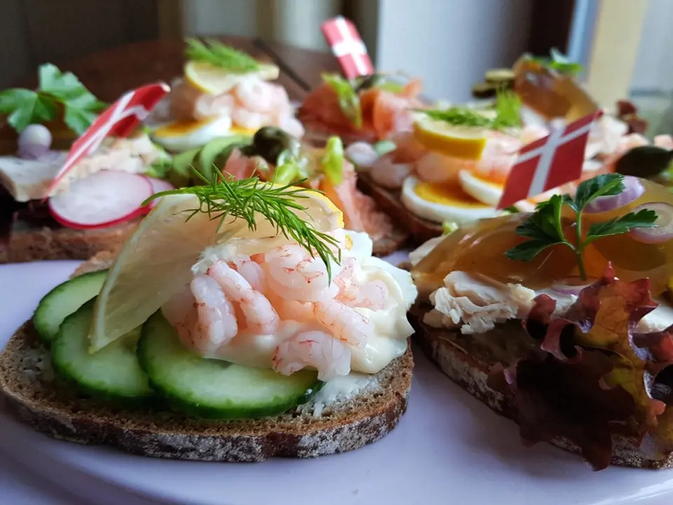 Dánské obložené chlebíčky – Smørrebrød