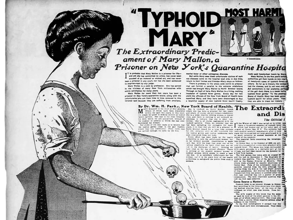 Mary Mallon (1870–1938) známá jako "Tyfová Mary"
