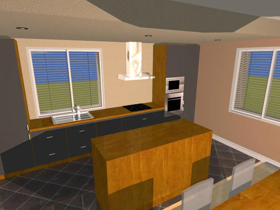 3D návrh - kuchyně