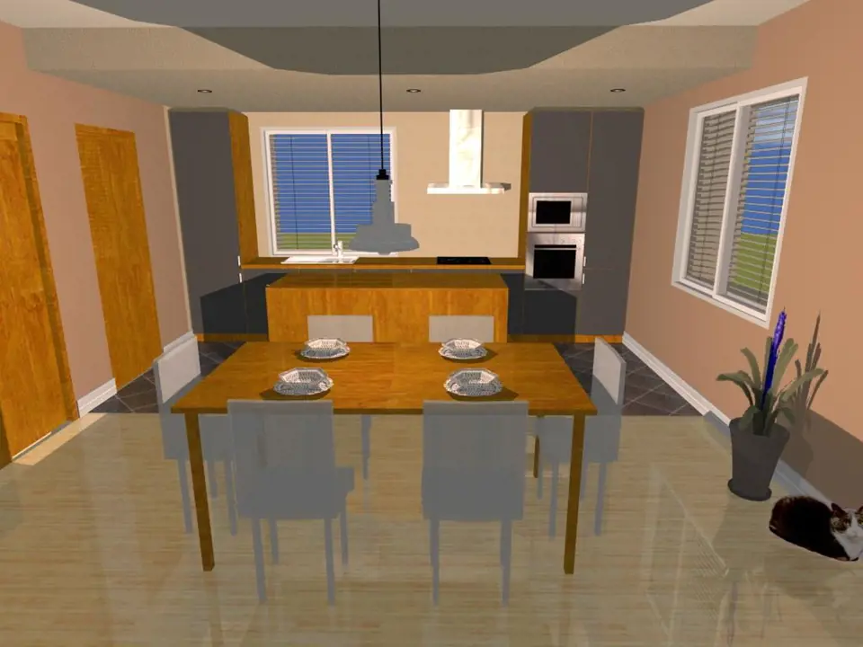 3D návrh - kuchyně
