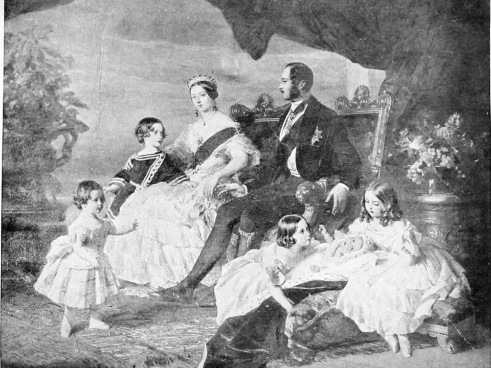 Královna Viktorie s rodinou