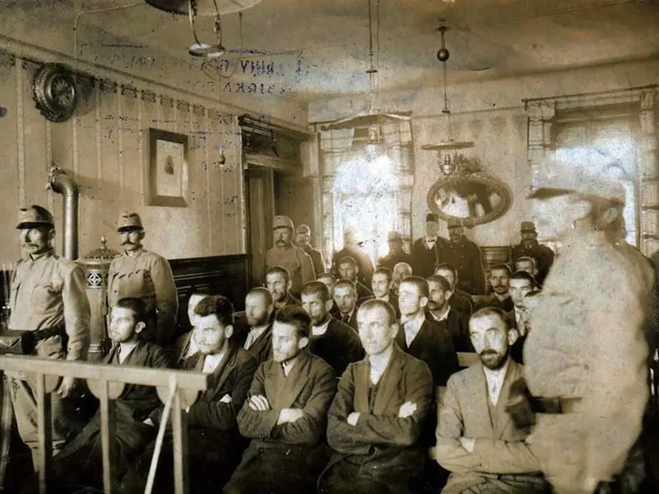 Gavrilo Princip u soudu