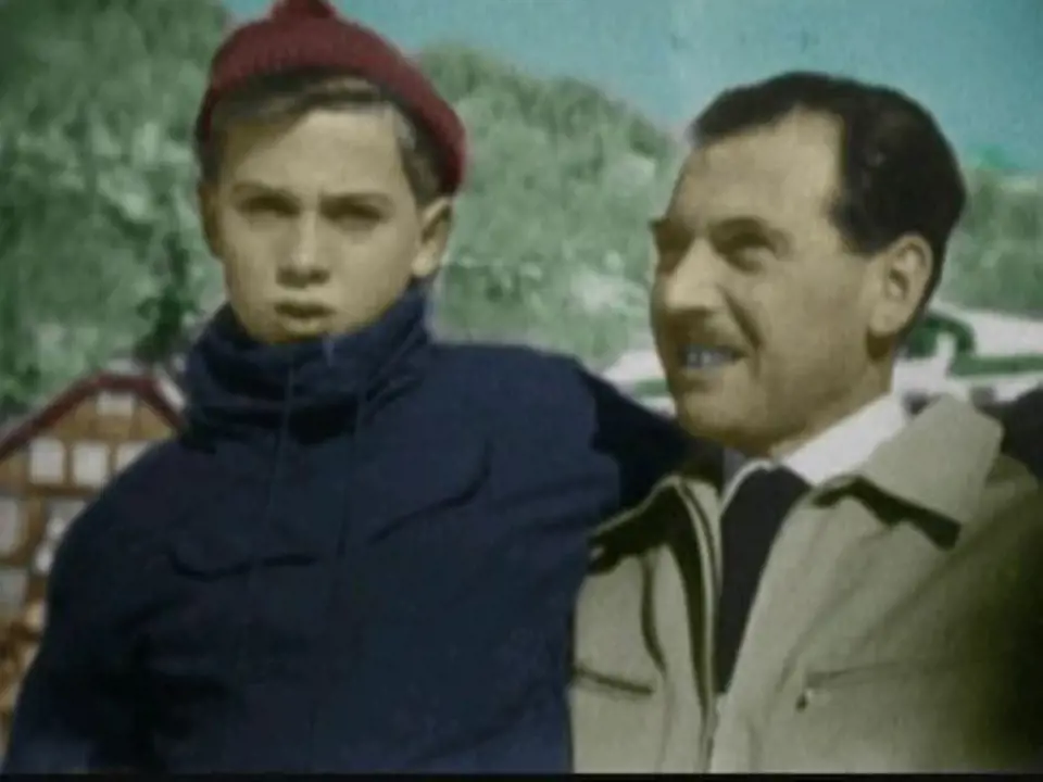 Rolf Mengele se svým otcem Josefem.
