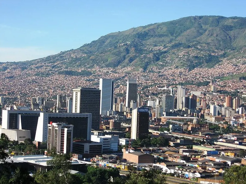 Kolumbijské město Medellin