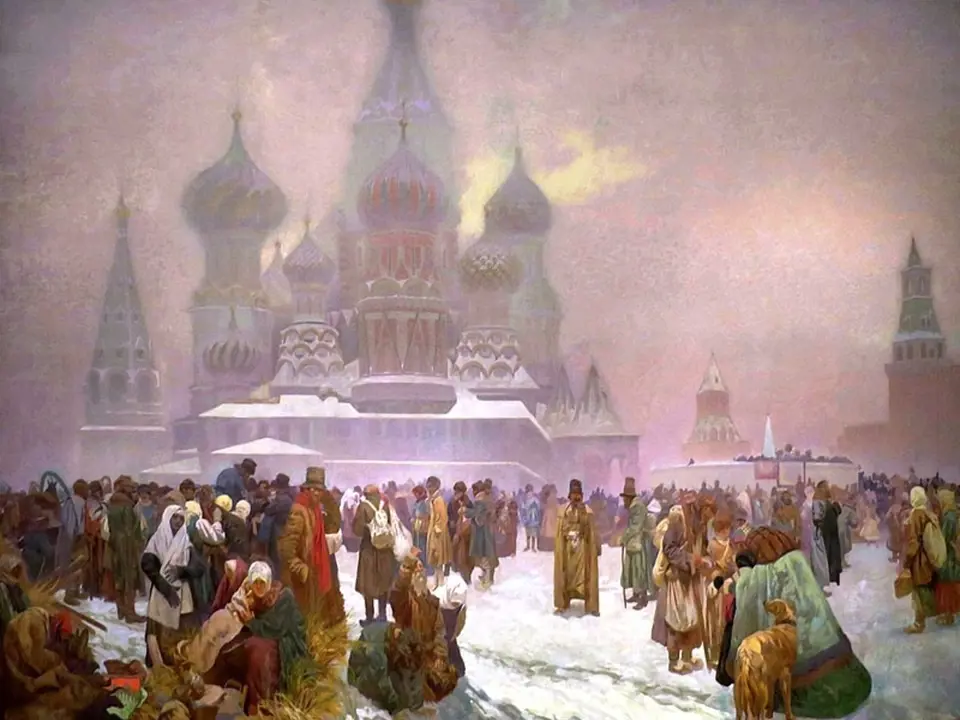 Alfons Mucha, Zrušení nevolnictví na Rusi z cyklu Slovanská epopej (1914)