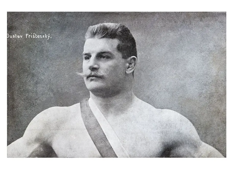 Gustav Frištenský (1879–1957) slavný český zápasník v řeckořímském zápase.