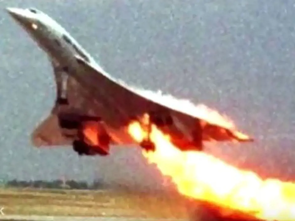 Concorde chvíli po pořízení snímku vybuchl.