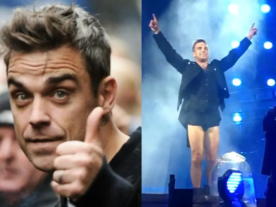 Robbiemu Williamsovi spadly během vystoupení kalhoty