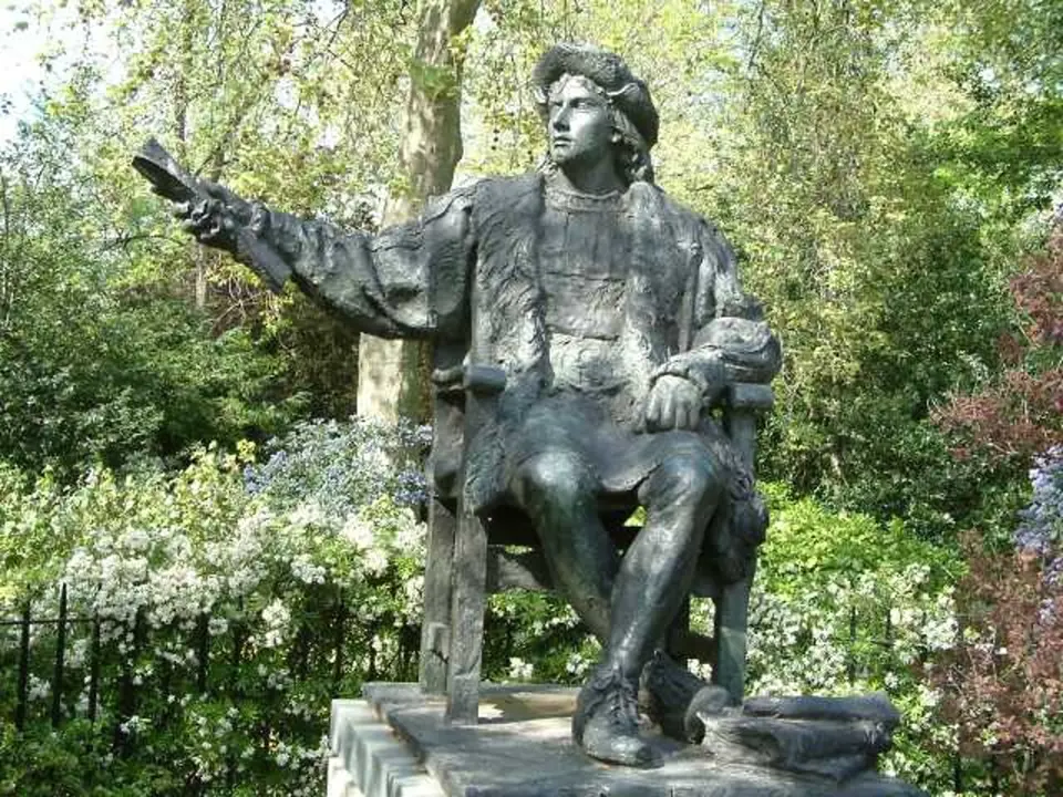 Socha Kryštofa Kolumba v Londýně