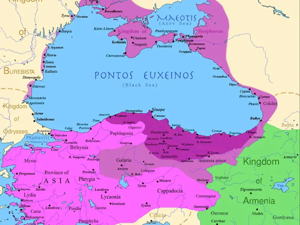 Mapa Pontského království