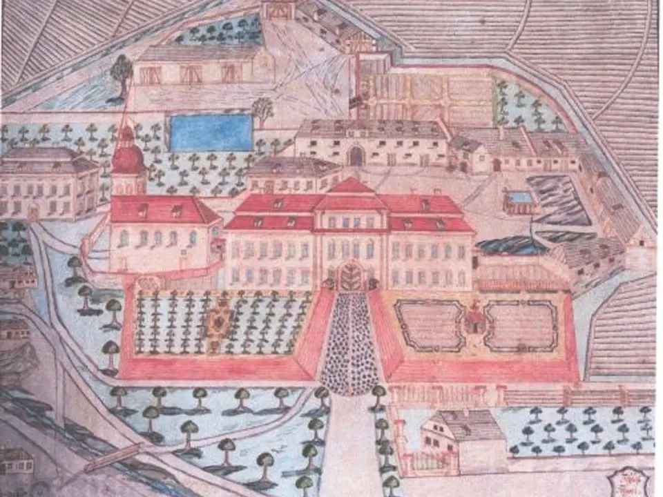 Takhle vypadal Svojšín v 18. století, kdy byl postaven.
