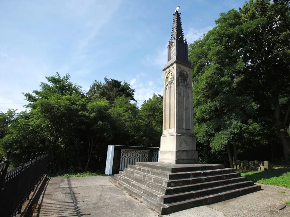 Pruský pomník - Varžavov. Bitva u Chlumce