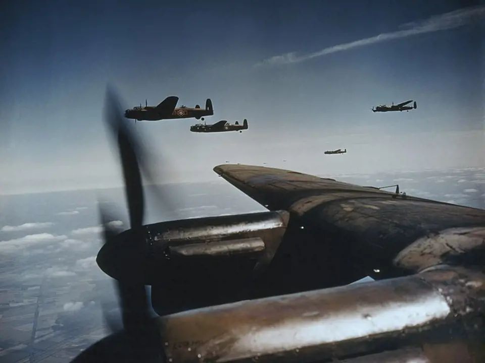 Britské bombardéry v akci