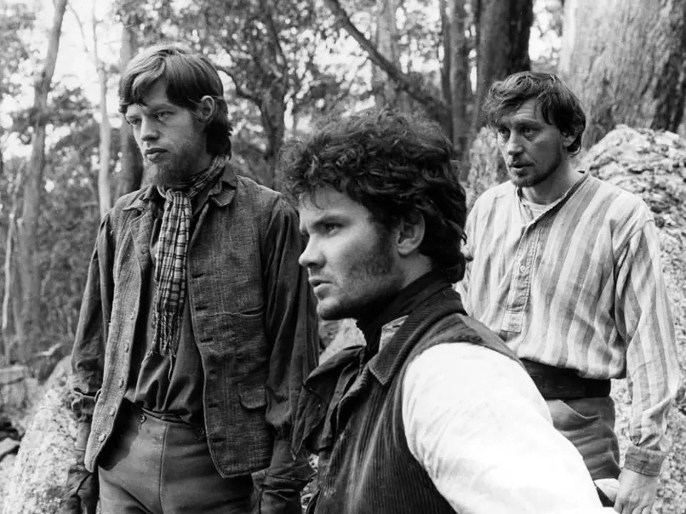 Western Ned Kelly (1970). Mark je vpravo, vlevo Mick Jagger. 