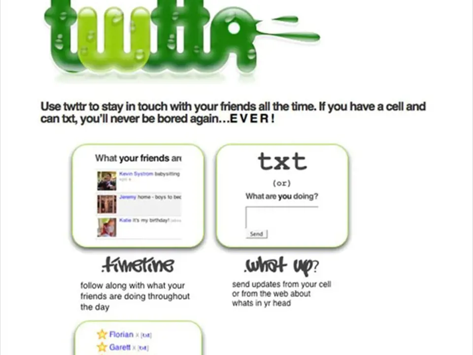 Twitter byl ze začátku Twttrem (2006), od svého vzniku ale slouží k tomu stejnému