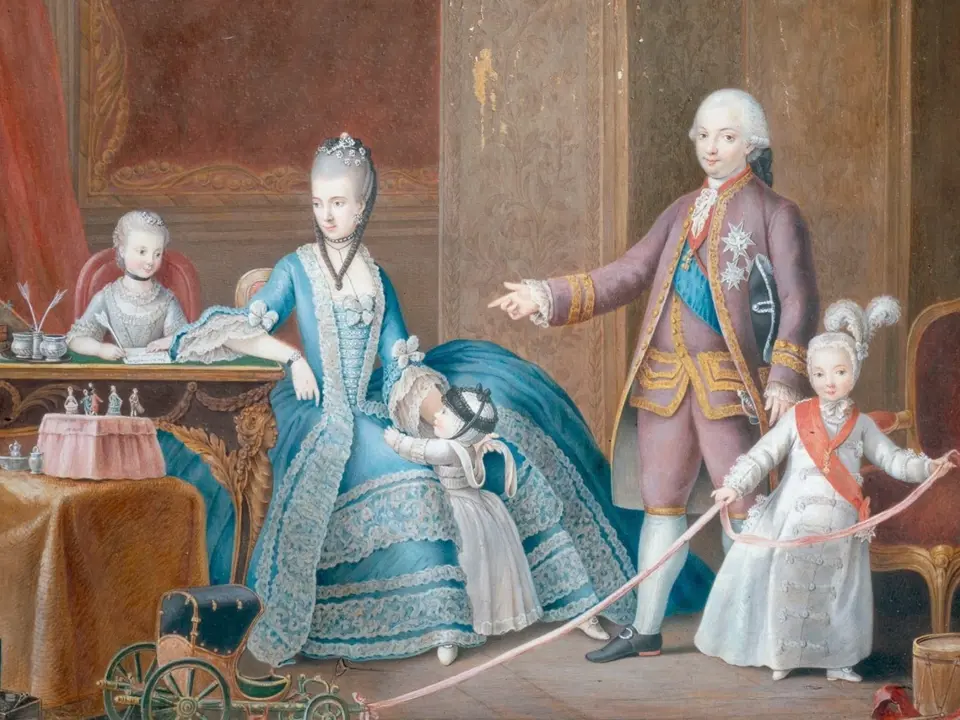 Amálie s manželem Ferdinandem a dětmi