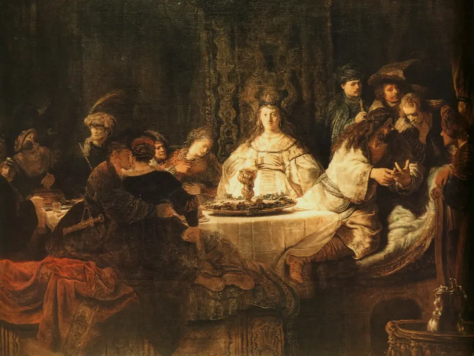Rembrandt van Rijn: Samson na svatbě, 1638