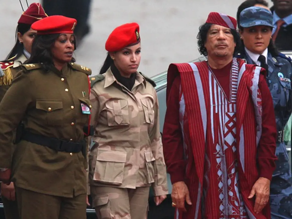 Muammar Kaddáfí se obklopoval ženskou ochrankou.