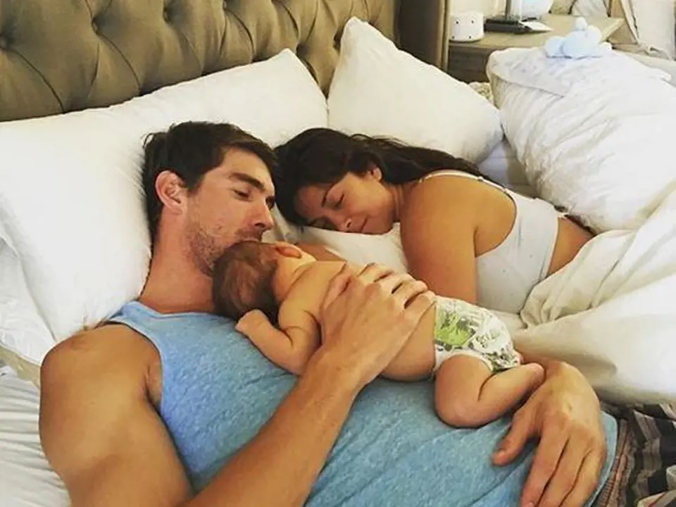 Michael Phelps a Nicole Johnson se stali rodiči Boomera Roberta