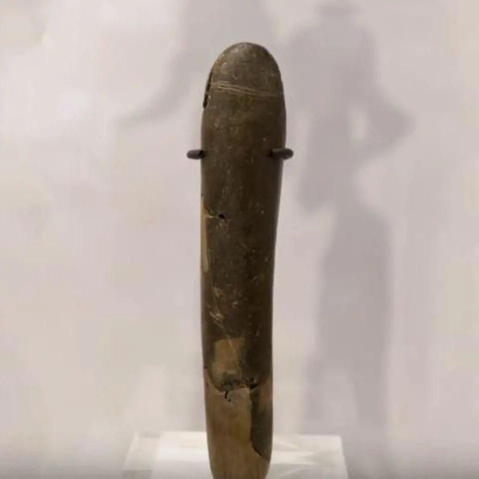 Tento kamenný penis pochází z roku 2500 před naším letopočtem a za zmínku stojí, že je 19,2 cm dlouhý!