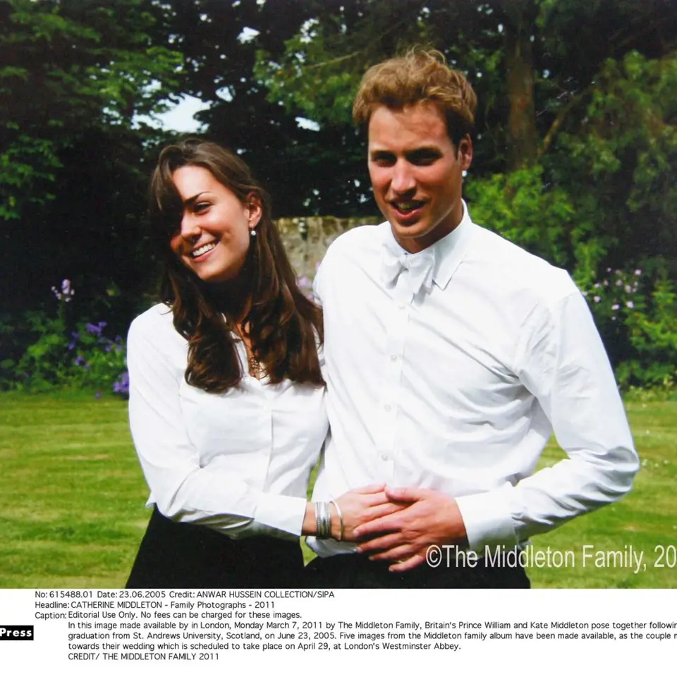Společné foto Kate a Williama z června 2005