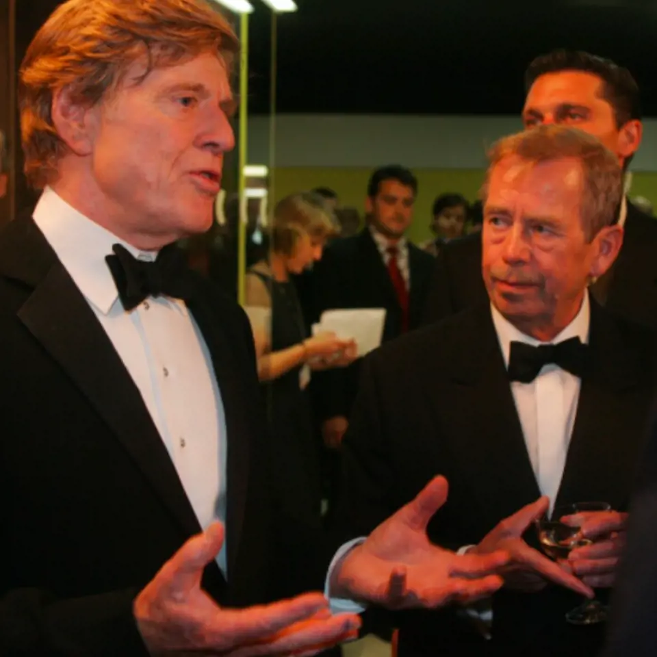 Robert Redford a Václav Havel
