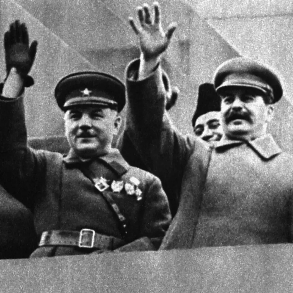 Josif Stalin a Kliment Vorošilov