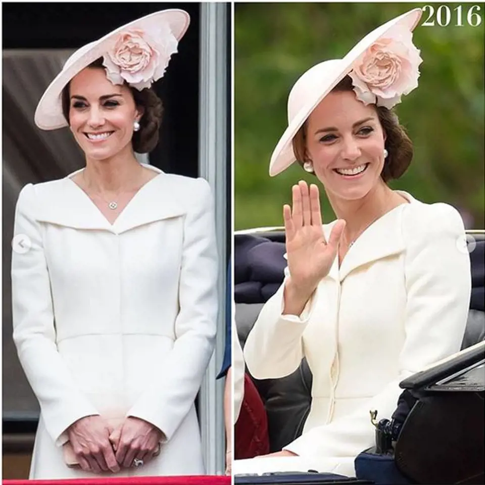 Kate si ke smetanovým vlasům vzala pokaždé jiný klobouček.