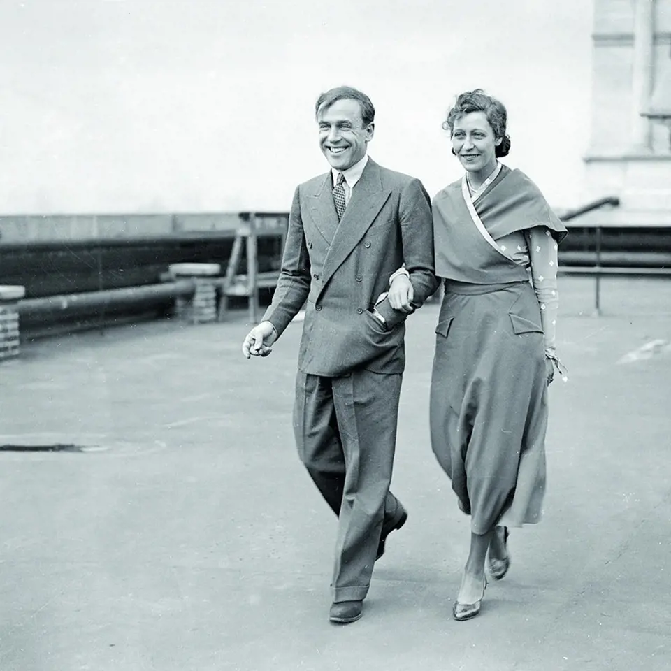 Amy a Jim, slavní manželé (létající zamilovaní), v roce 1937.